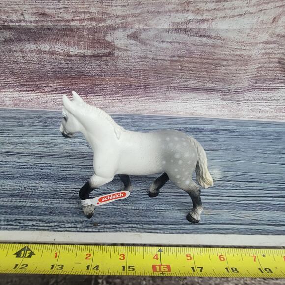 Schleich Percheron Mare 13971 white/gray horse new - Picture 4 of 5
